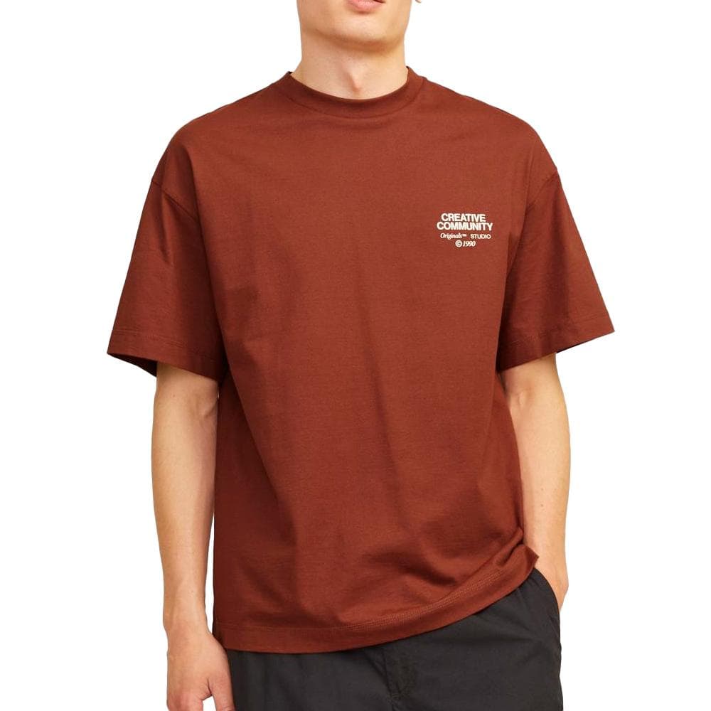 T-Shirt Rouge Homme Jack & Jones Noho 1