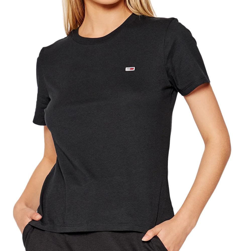 T-shirt Noir Femme Tommy Hilfiger Regular 1