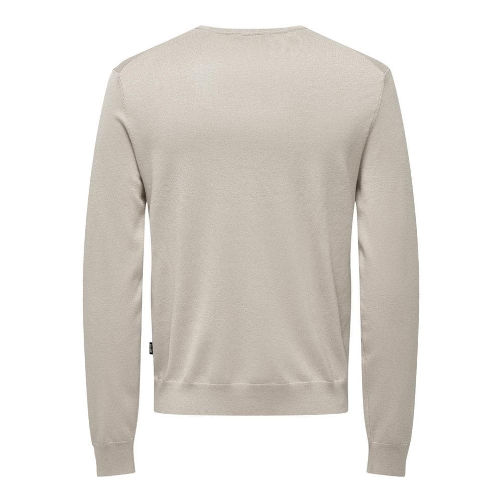 Pull Beige Homme Only & Sons Life Crew Knit 2