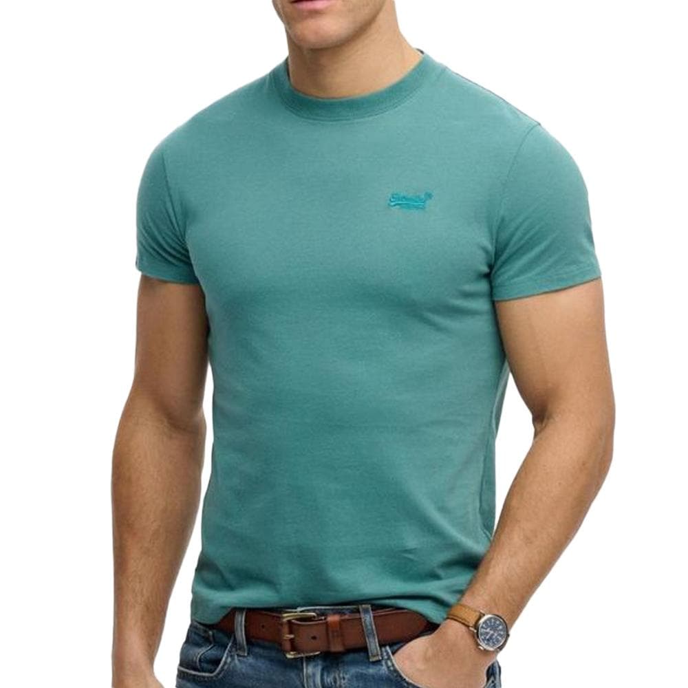 T-shirt Bleu Chiné Homme Superdry Vintage LogoR6Ts 1