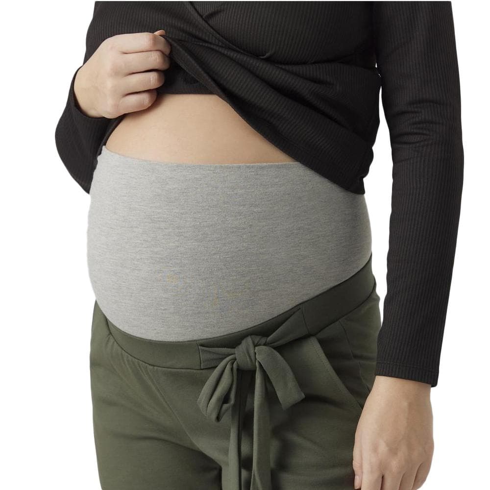 Pantalon de Grossesse Kaki Femme Mamalicious Mini 3