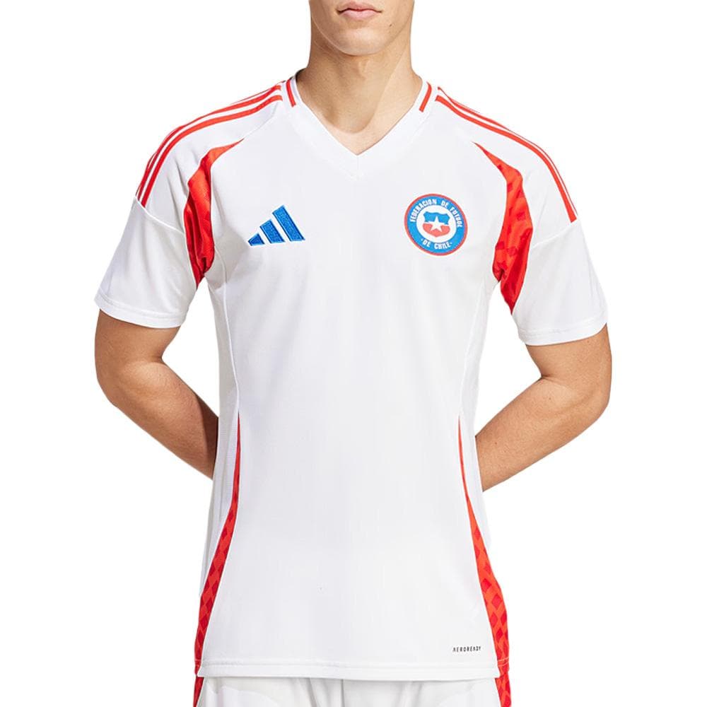 Chili Maillot de Football Extérieur Blanc/Rouge/Bleu Junior Adidas 2024-2025 1