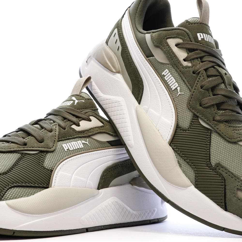 Baskets Blanches/Kaki Homme Puma X-ray 3 S 7