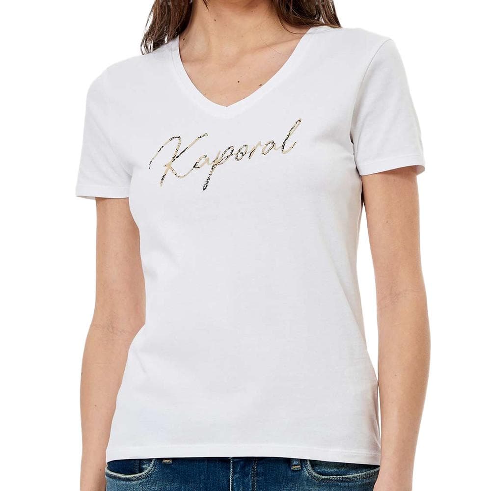 T-shirt Blanc Femme Kaporal 3W11 1