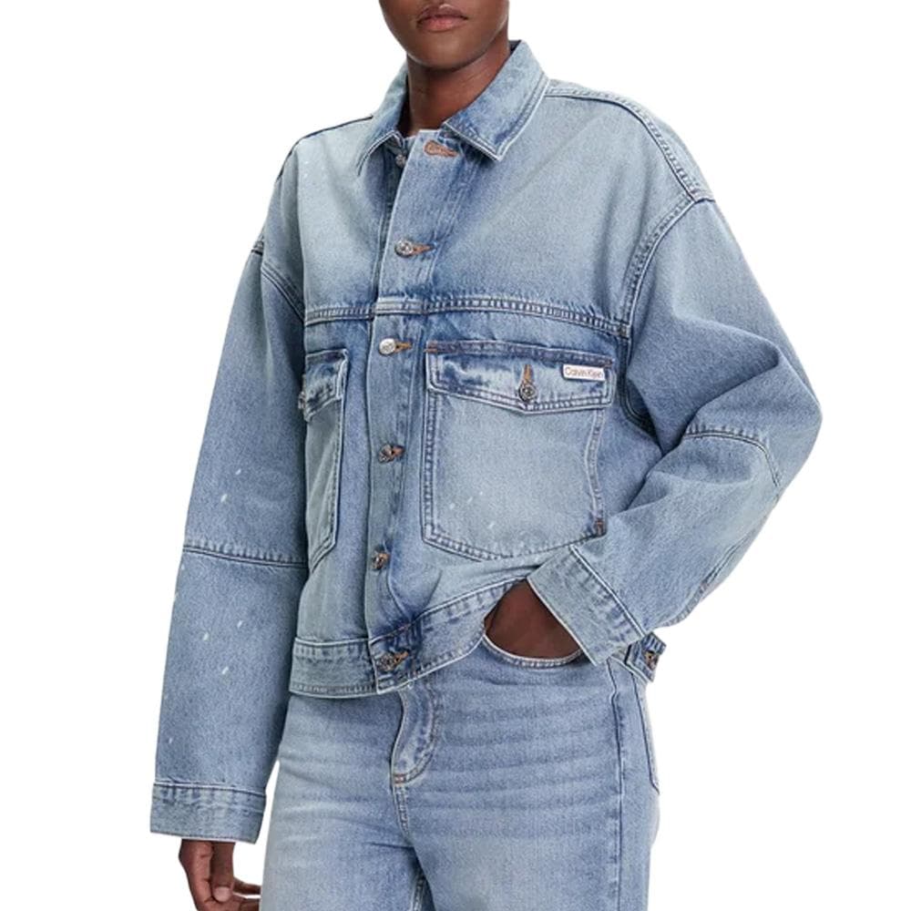 Veste en Jean Bleu Femme Calvin Klein Jeans Denim Jacket 1