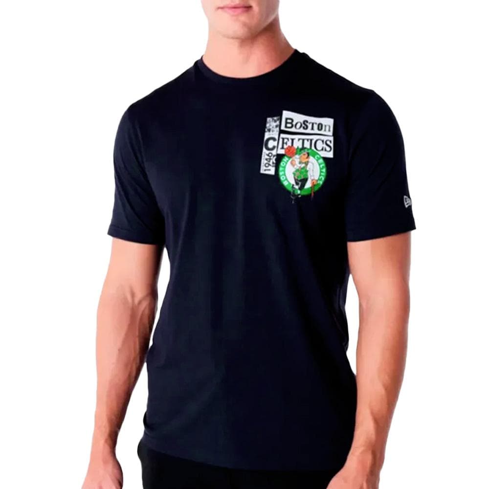 T-Shirt Noir Homme New Era Newspaper 1