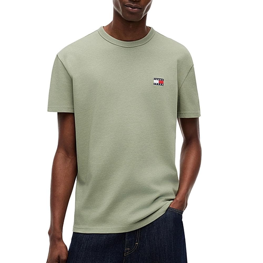 T-shirt Vert Homme Tommy Jeans Reg Badge DM0DM20322 1