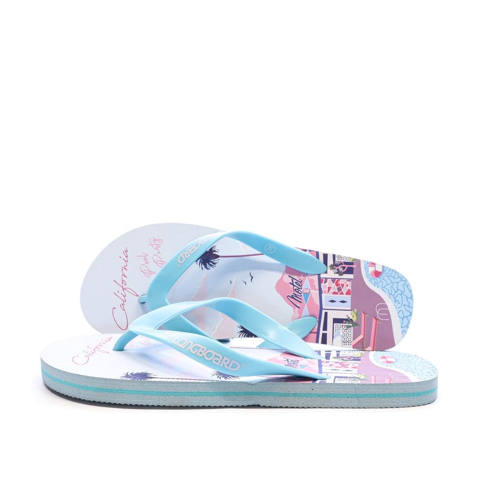 Tongs Bleu/rose Femme Longboard Calasi T 1