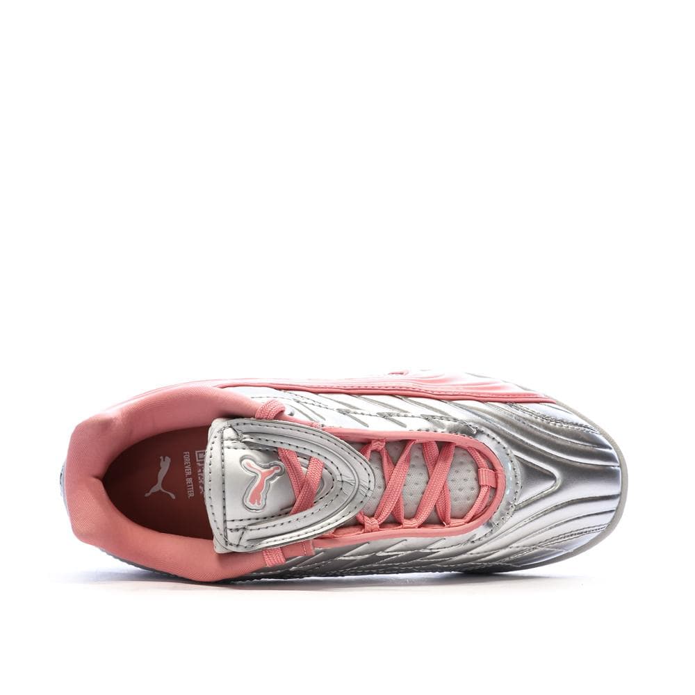 Baskets Argent/Rose Fille Puma Goalgetter 4