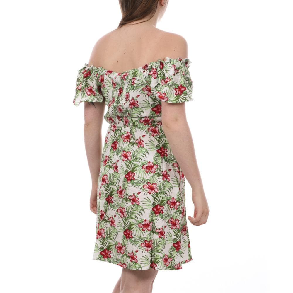 Robe Blanche/Verte Femme Vero Moda Easy 2