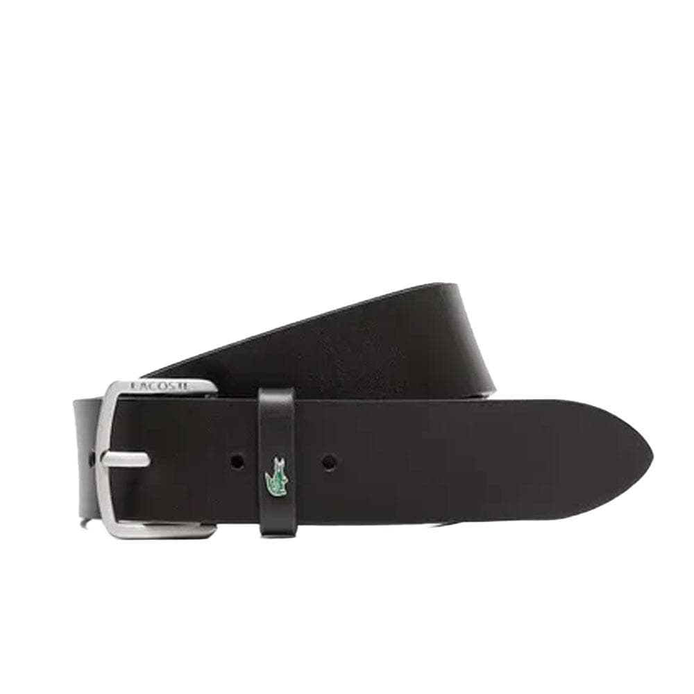 Ceinture Cuir Noir Femme Lacoste Braid - T 1