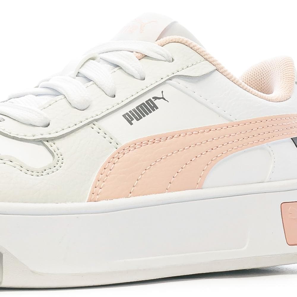 Baskets Blanches/Rose Fille Puma Carina 04 7