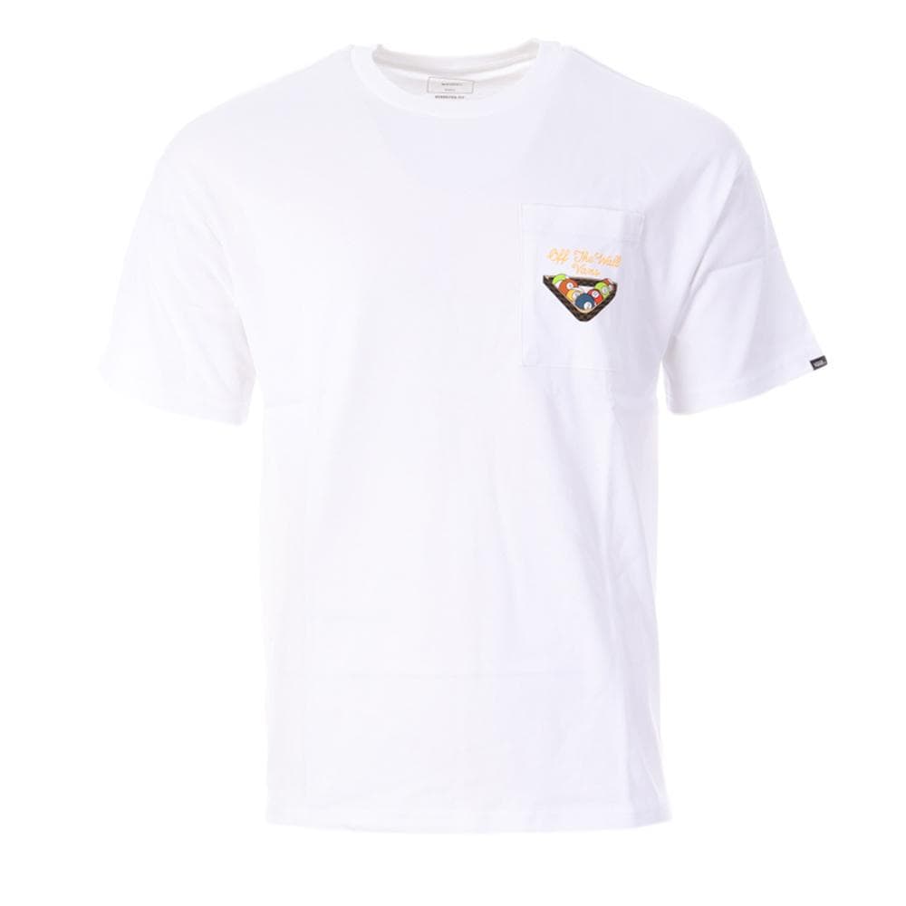 T-Shirt Blanc Homme Vans Snooker 1