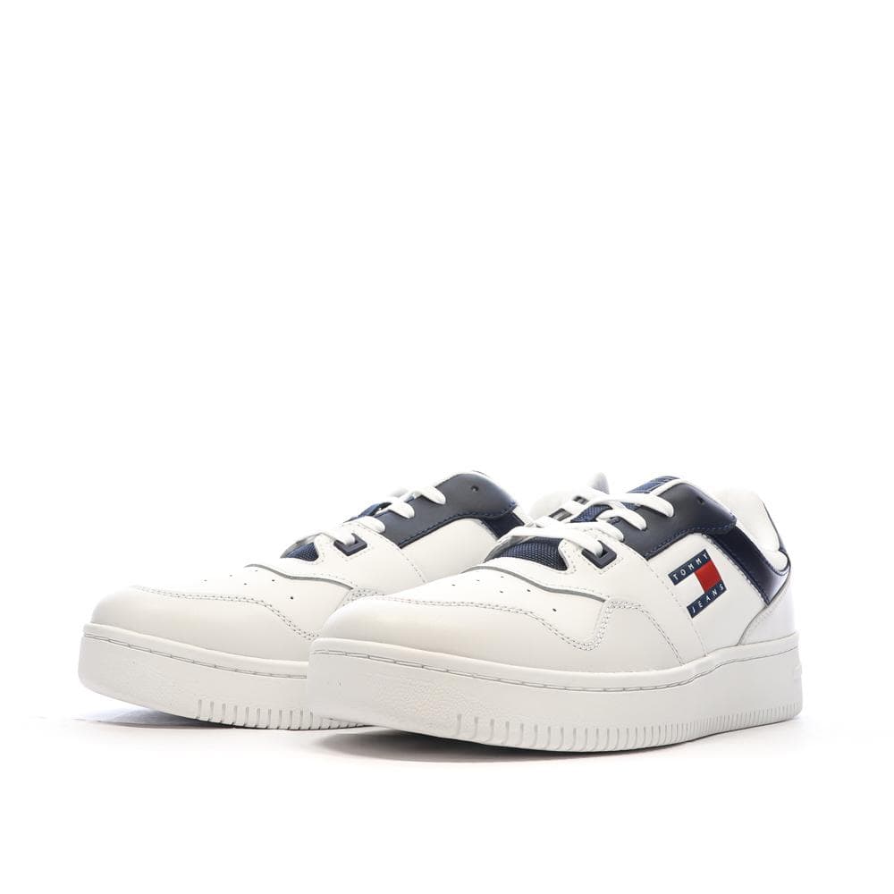 Baskets Blanches/Marine Homme Tommy Hilfiger Retro 6
