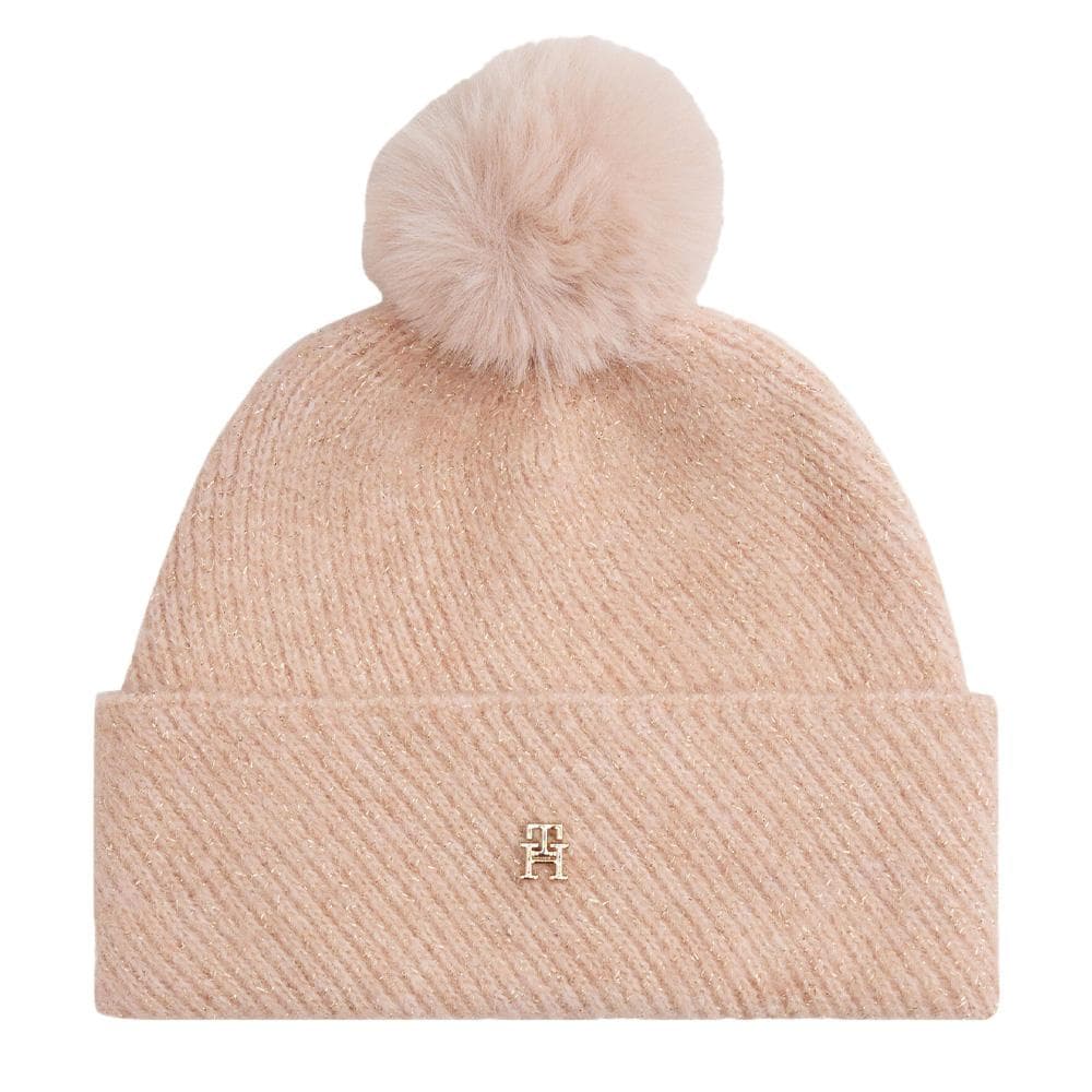 Bonnet Rose Femme Tommy Hilfiger Th Pom Pom 1