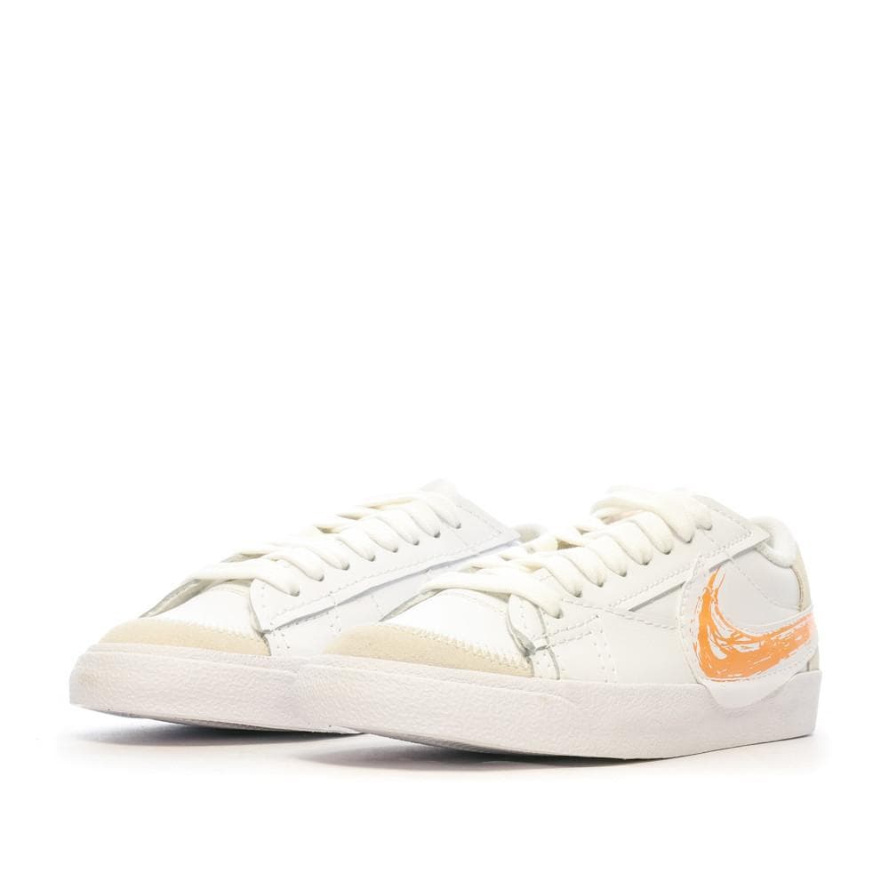 Baskets Blanches/Orange Mixte Nike Blazer Low 77 Jumbo 6