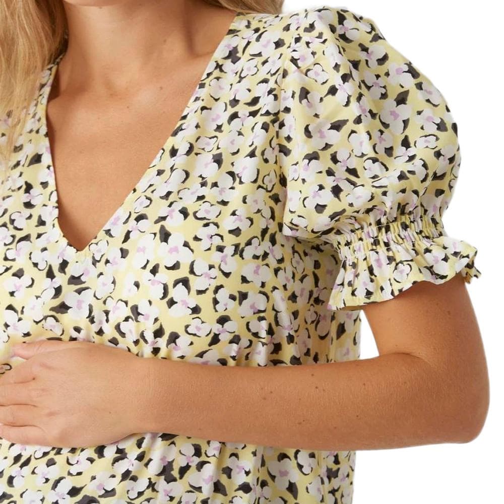 Blouse Jaune/Blanc Femme Vero Moda Marternity Molea 2