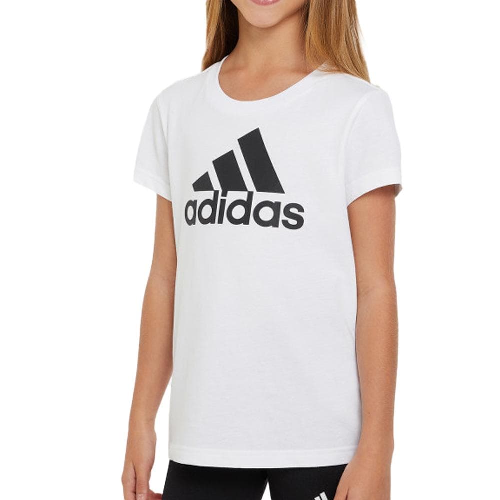 T-Shirt Blanc/Noir Fille Adidas IC6121 1