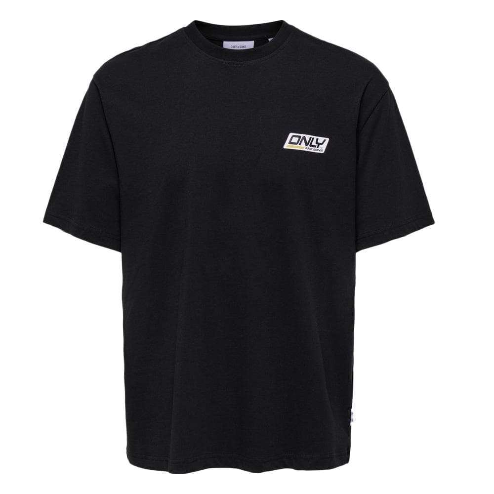 T-shirt Noir Homme Only & Sons print Logo 1