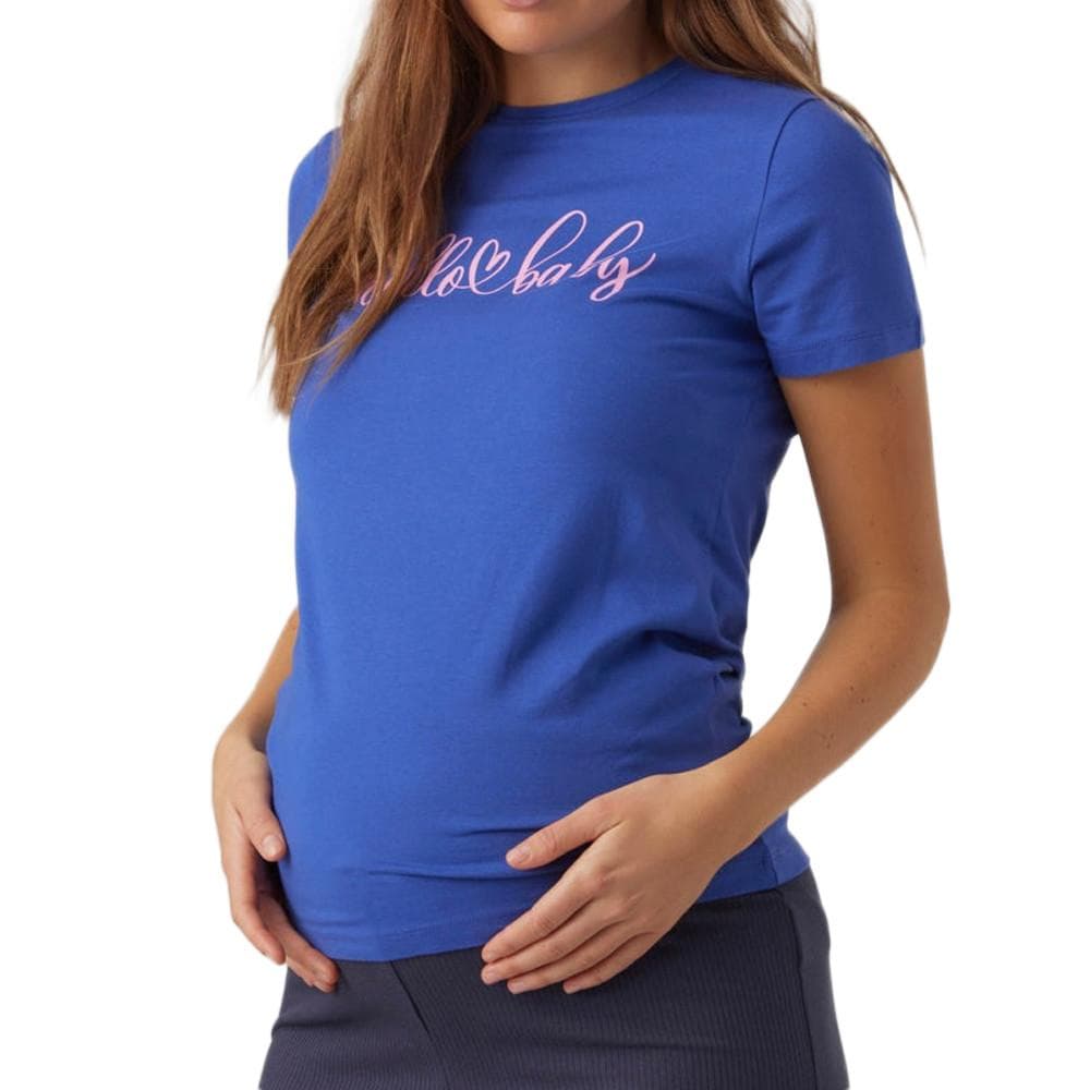 T-shirt Bleu Femme Mamalicious Somya 1
