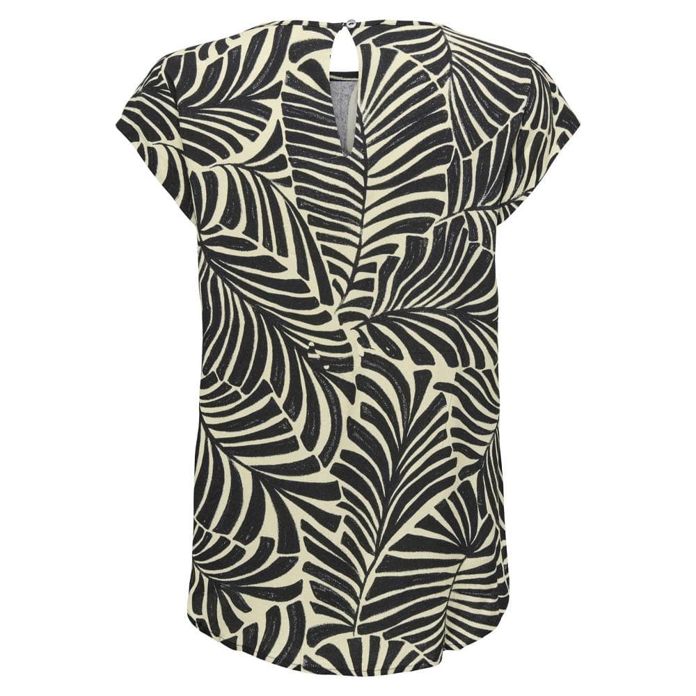 Blouse Beige/Noir à motifs Femme Only Nova 2
