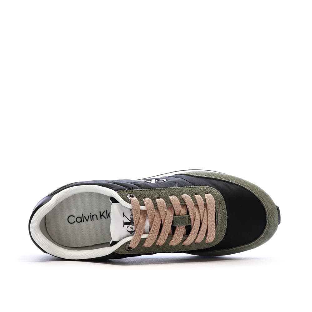 Baskets Noir/Vert Femme Calvin Klein Jeans Retro 4