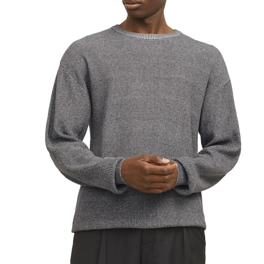 Pull Gris Homme Jack & Jones Neck Oxford 1