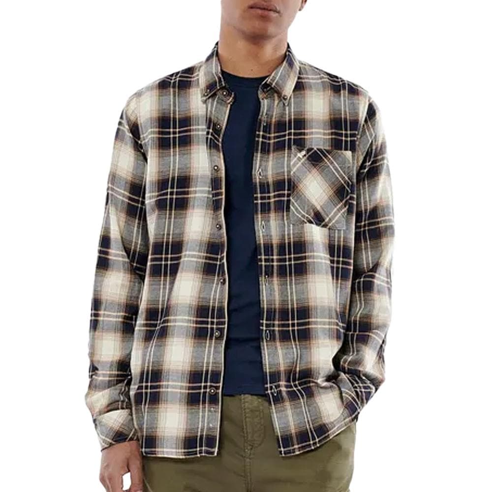 Chemise Marron/Marine Homme Kaporal CASEYH 1