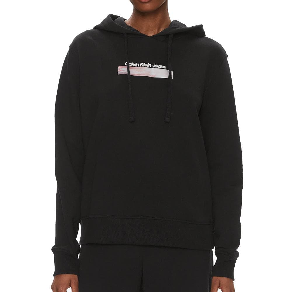 Sweat Noir Femme Calvin Klein Jeans Diffused Box 1