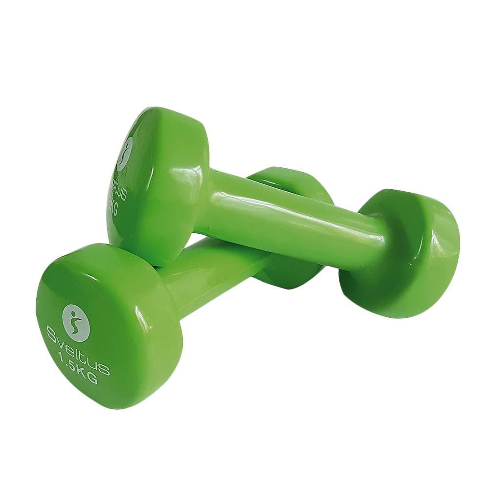 X2 Haltères Vert Expoxy Sveltus 1,5kg 1
