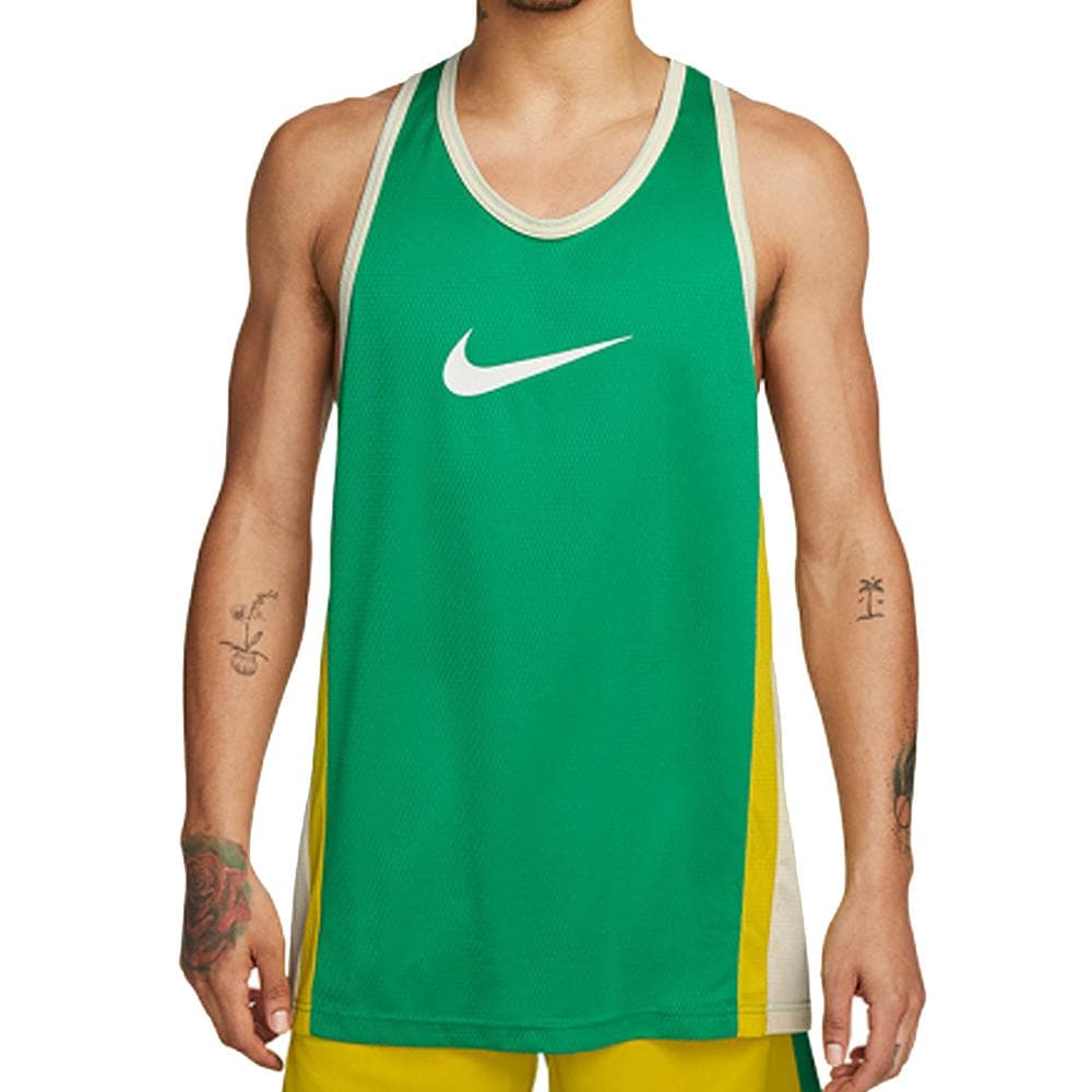 Maillot de basketball Vert/Jaune Homme Nike Df Icon 1