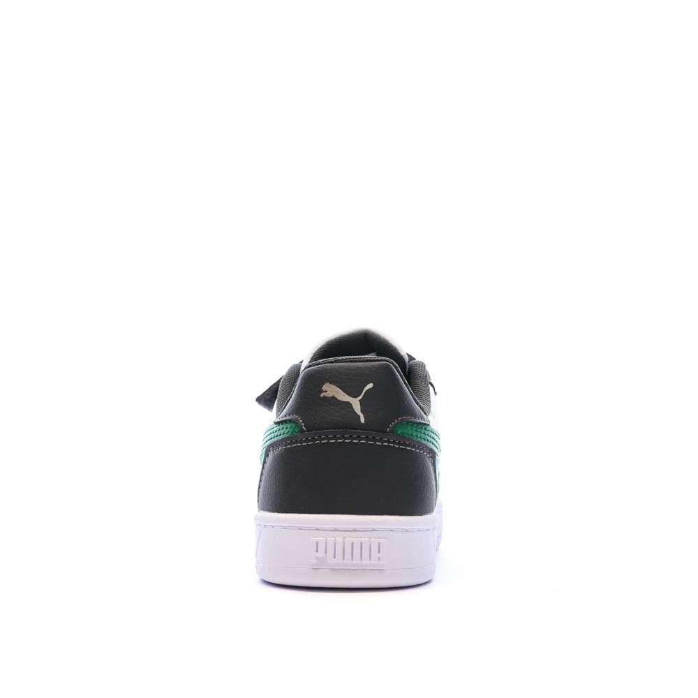 Baskets Blanches/Noires/Vertes Garçon Puma Caven 3