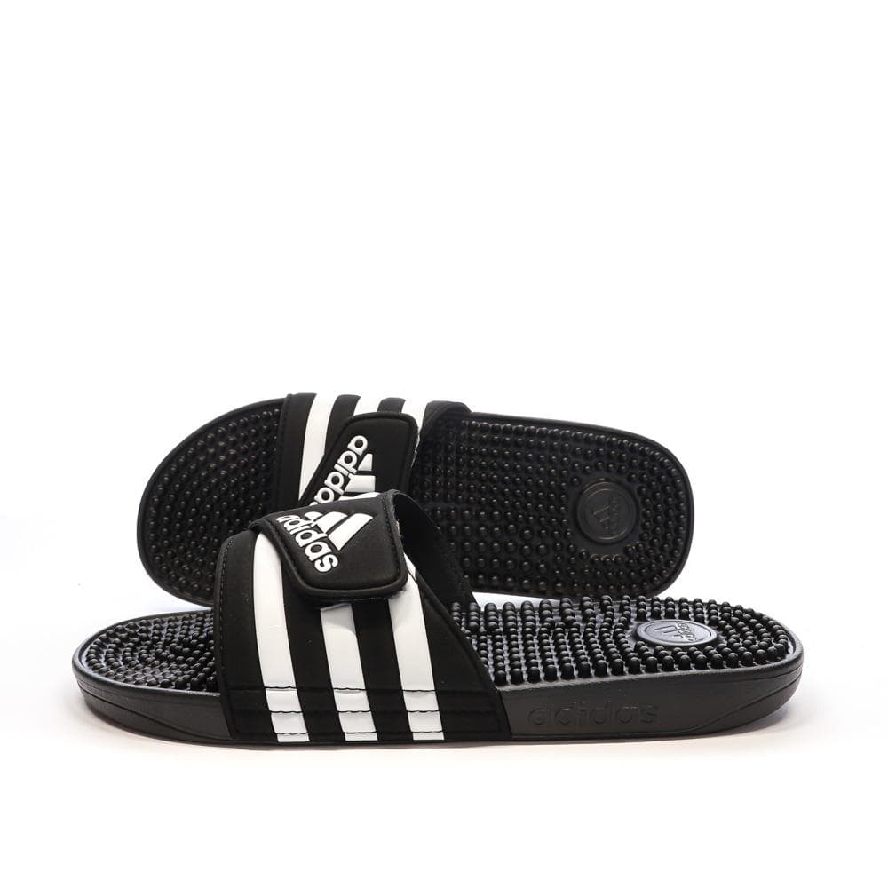 Claquettes Noires/Blanches Homme Adidas Adissage F35580 1