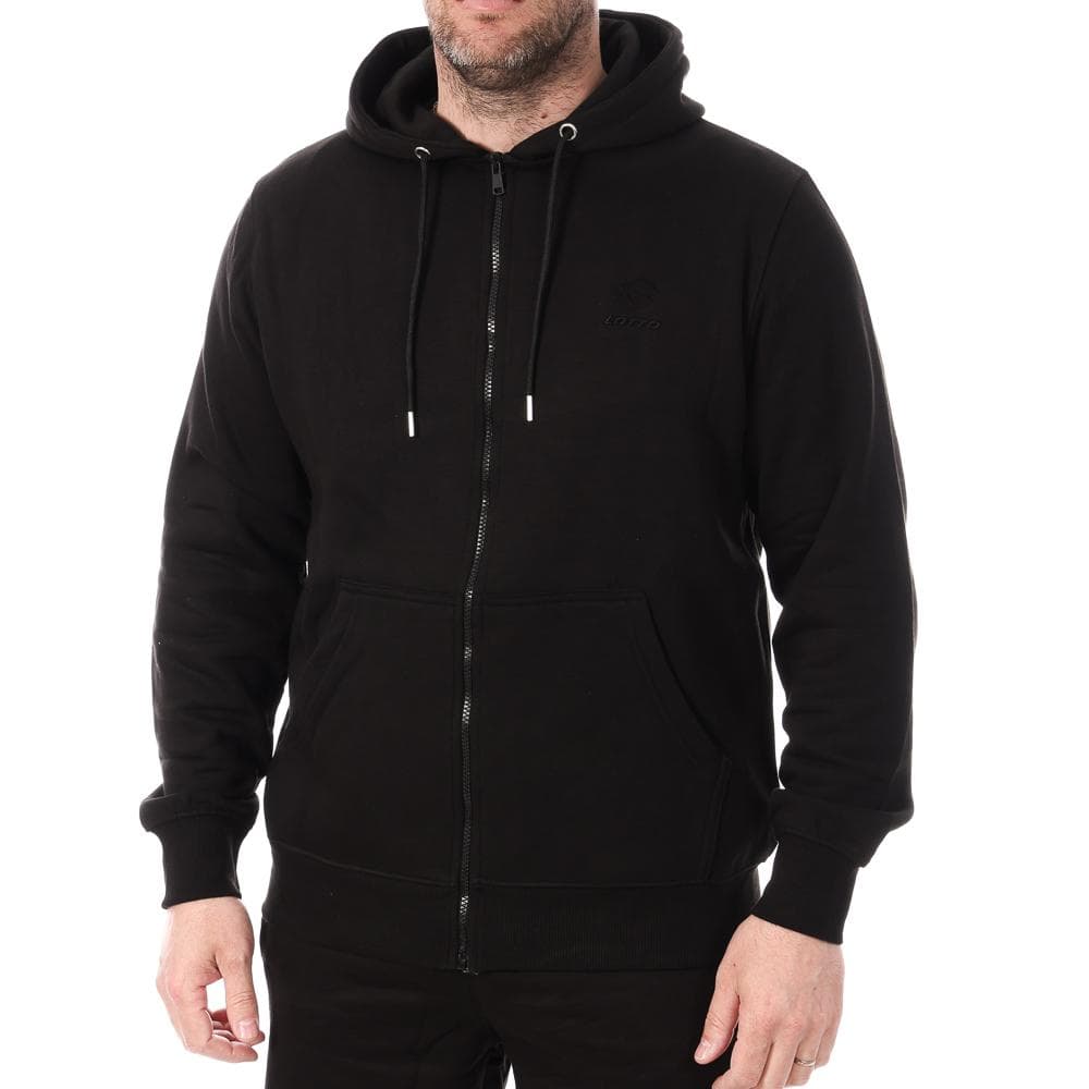 Sweat Zippé Noir Homme Lotto LT23 1