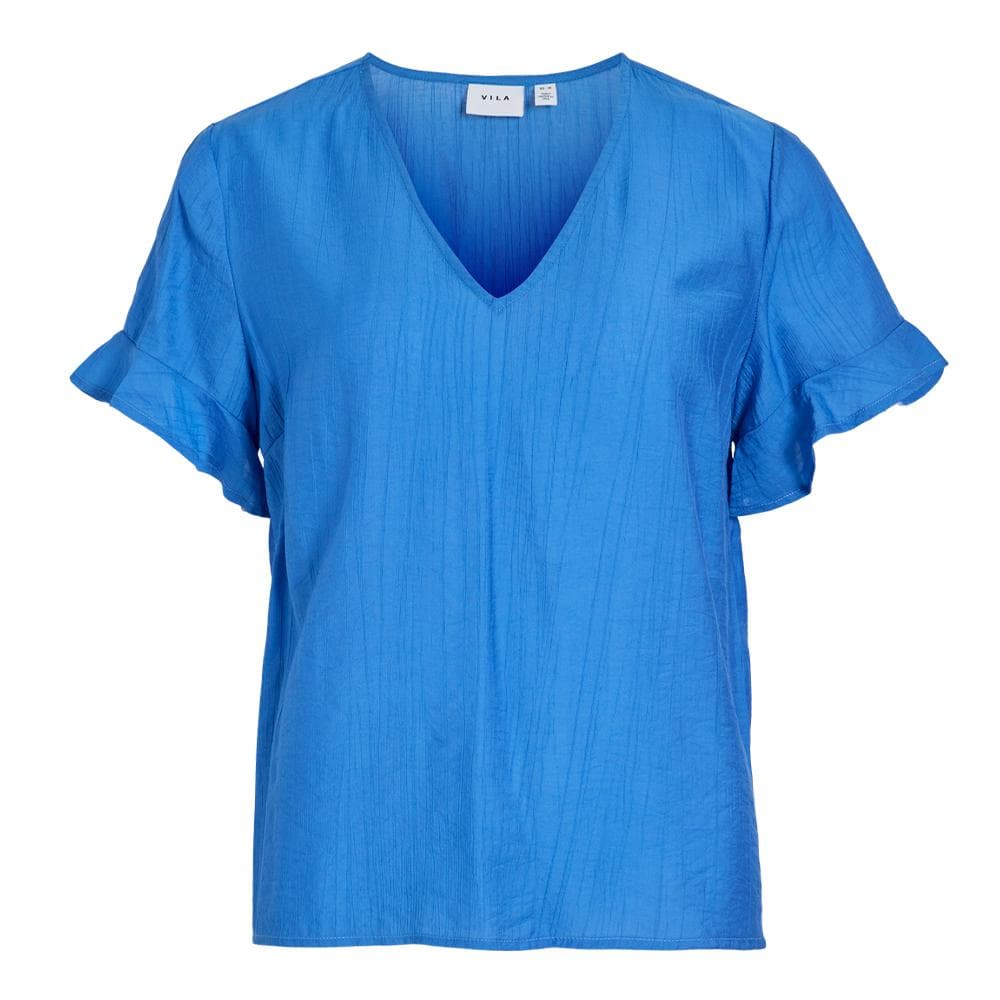 T-Shirt Bleu Femme Vila Bavina Nipi 1