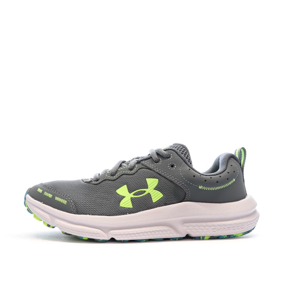 Chaussures de Running Gris /Vert Garçon Under Armour Assert 10 1