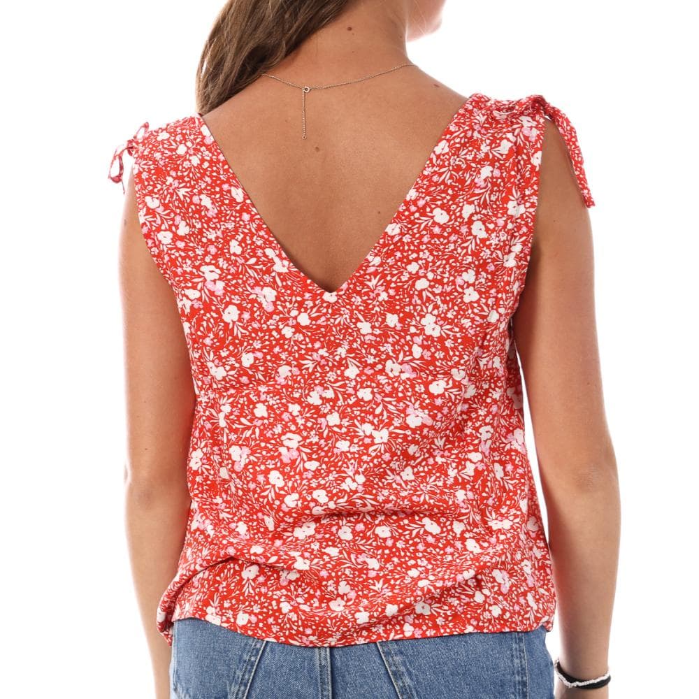 Top Rouge Femme Only Ruching 2