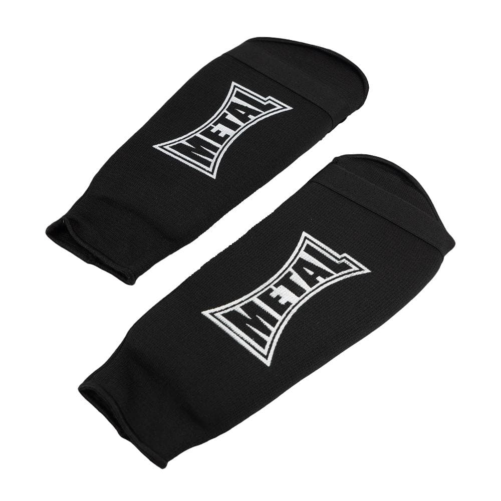PROTEGE TIBIA Noir Homme Metal Boxe Elast 1