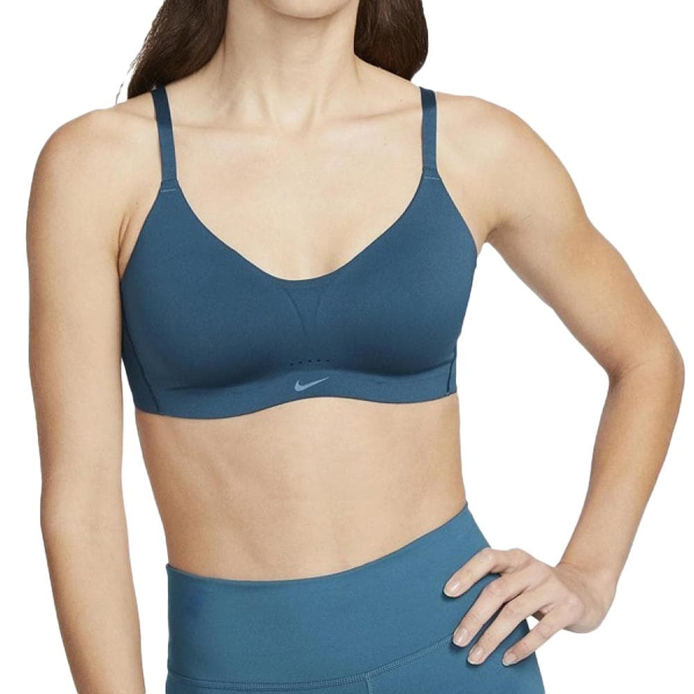 Brassière Bleu Femme Nike Alate Minimaliste 1