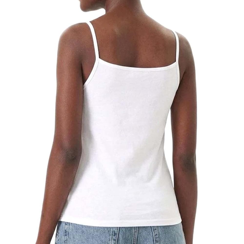Débardeur Blanc Femme Calvin Klein Jeans Stretch 2
