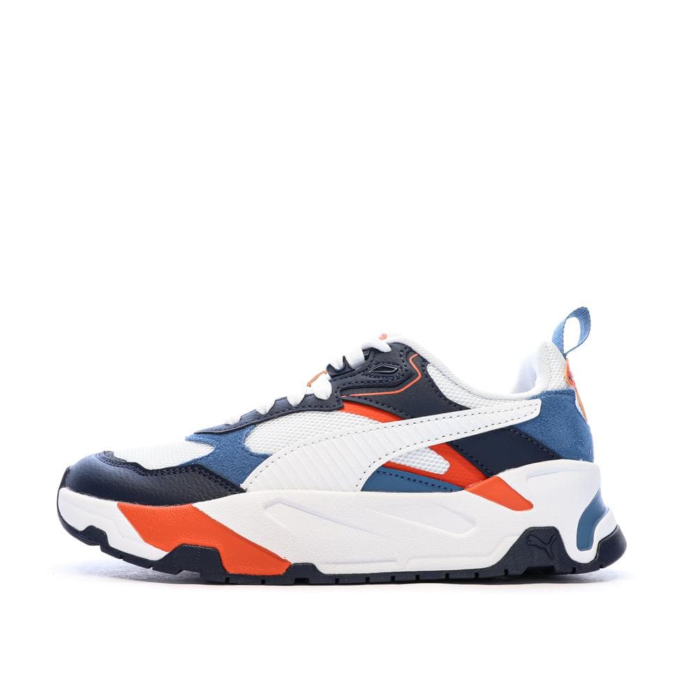 Baskets Blanc/Bleu Garçon Puma Trinity 1
