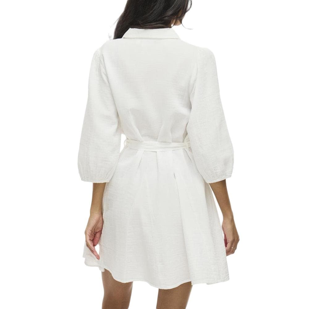 Robe Blanche Femme Vila Lania 2
