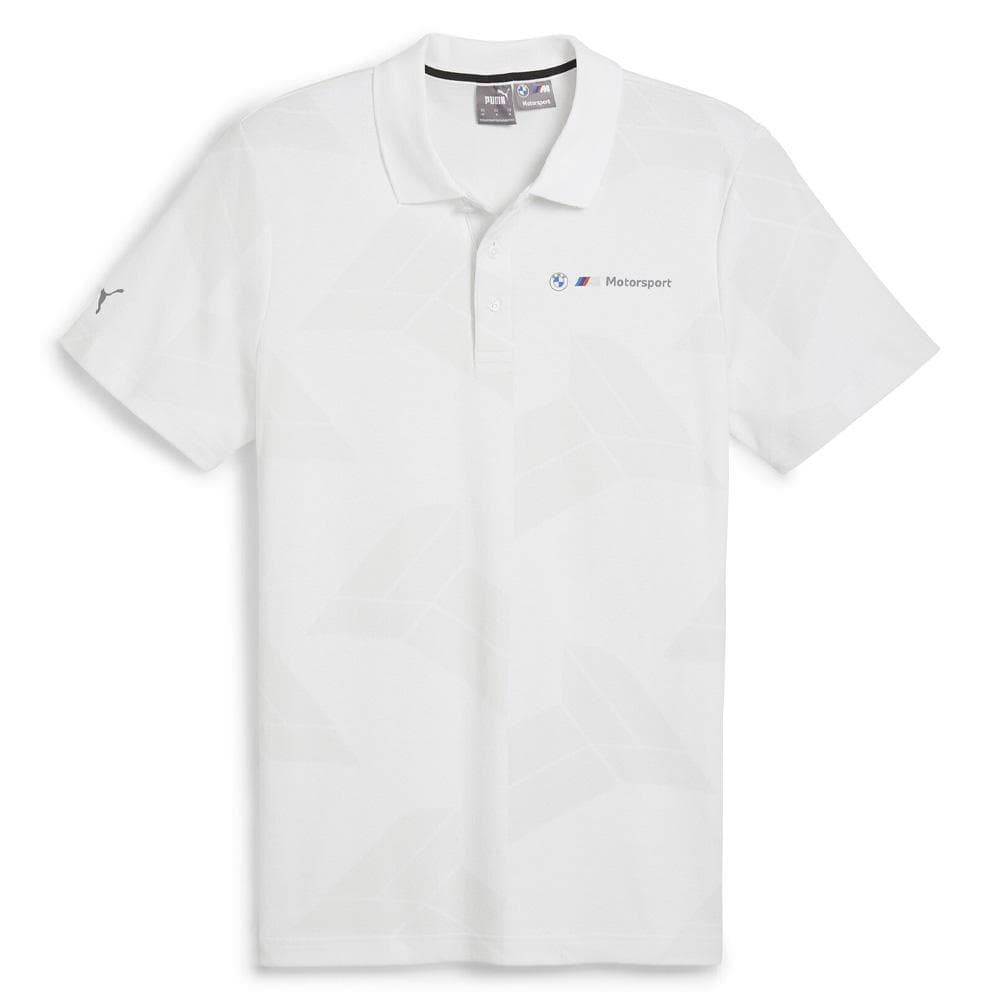 Polo Blanc Homme Puma Bmw Mms Jaquard 1