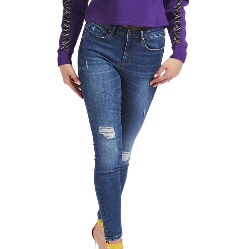 Jean Ultra Skinny Bleu femme Guess Shed 1