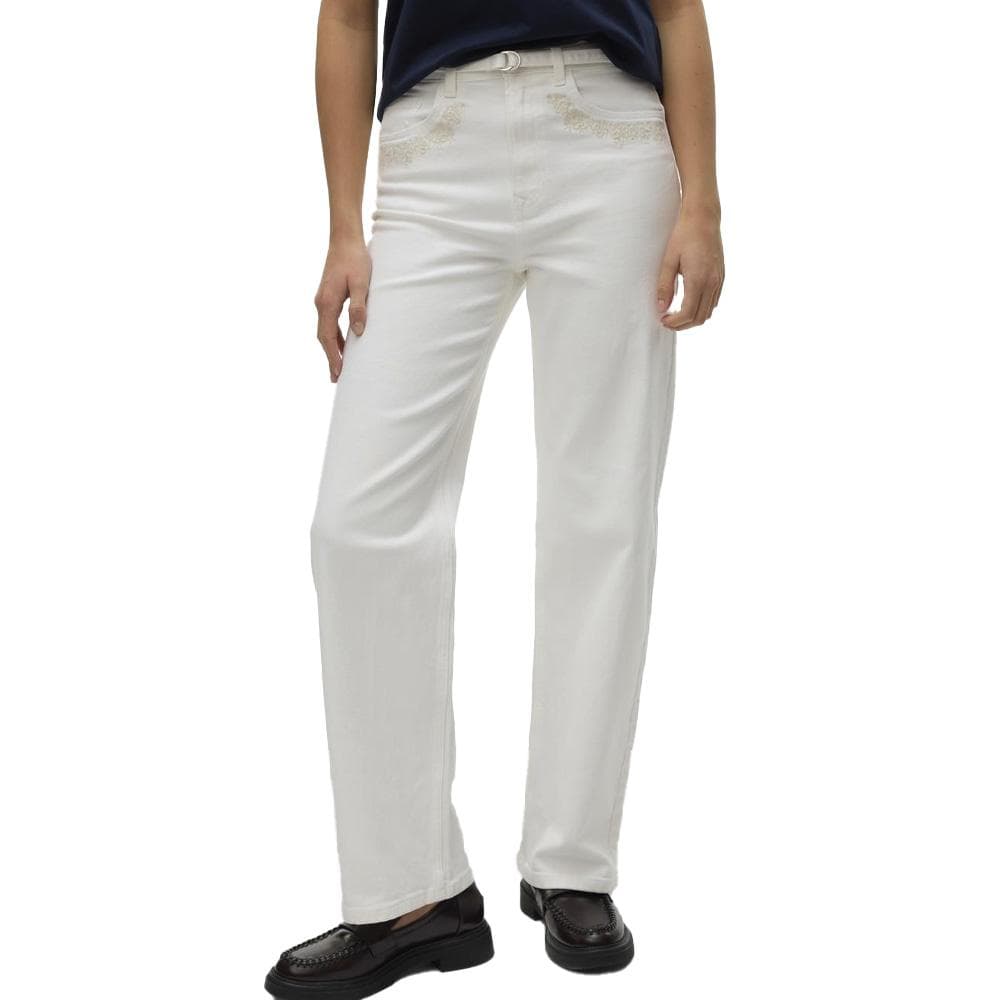 Jean Droit Blanc Femme Vero Moda Tessa 1