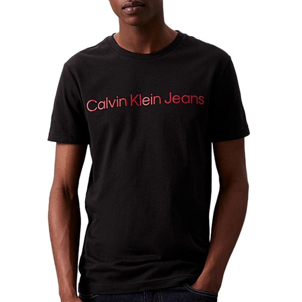 T-Shirt Noir/Rouge Homme Calvin Klein JeansCore Institutional 1