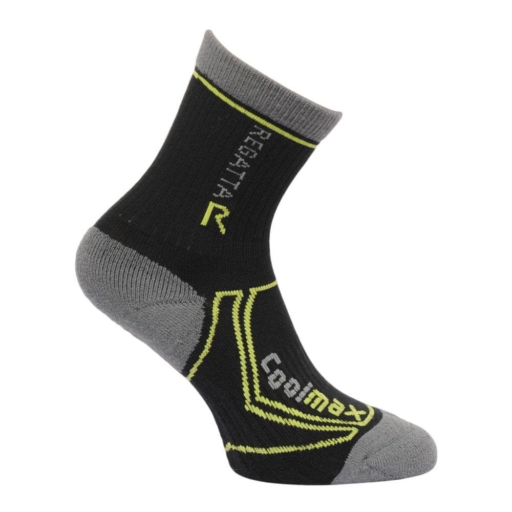 Paires de Chaussettes Noires/Grises/Vertes Garçon Regatta Chaussettes Coolmax 1