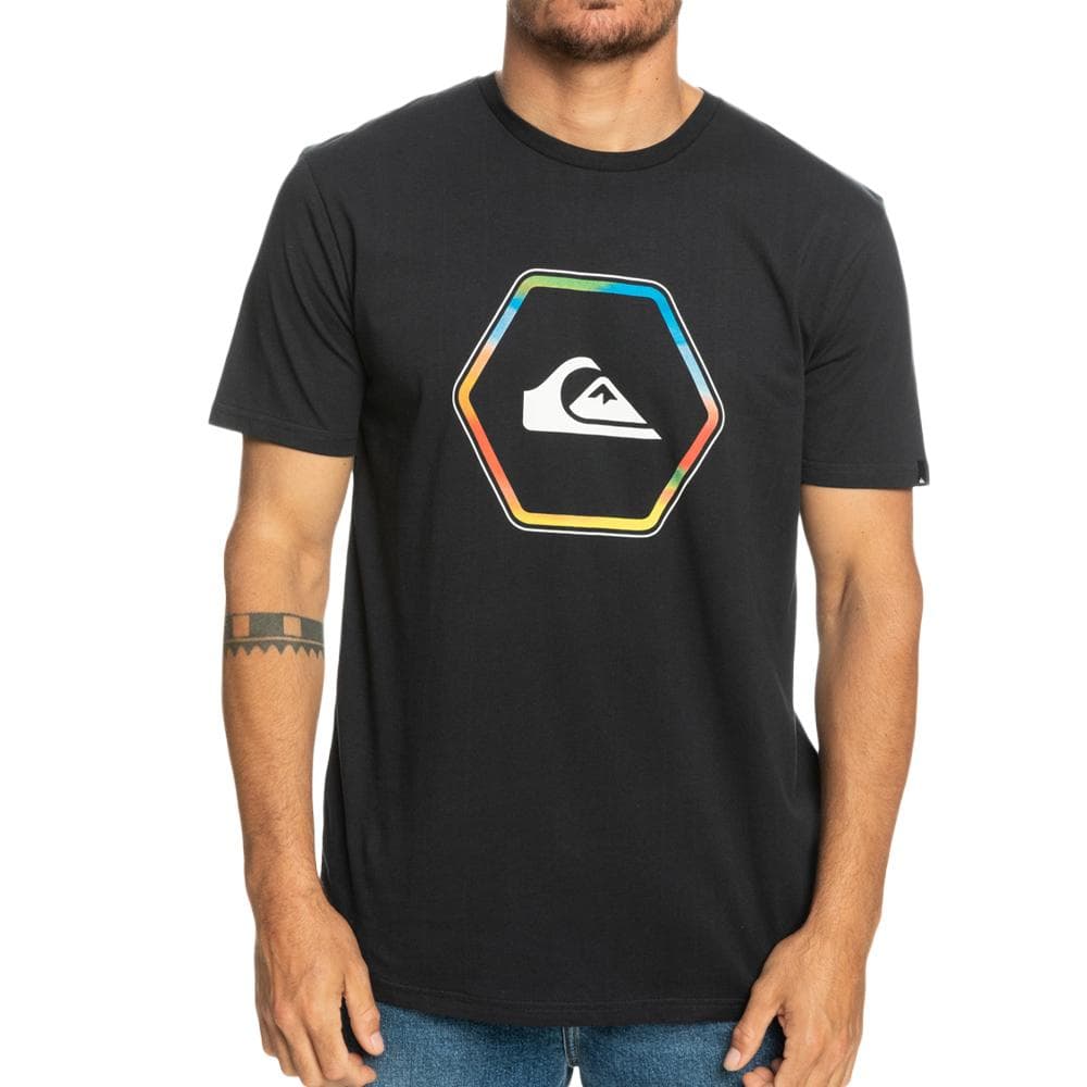 T-Shirt Marine Homme Quiksilver Inshapes 1