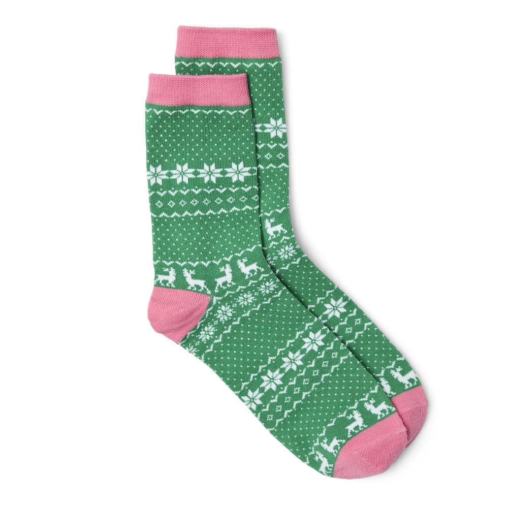 Chaussettes Vertes/Roses Femme Vero Moda Flocons 1