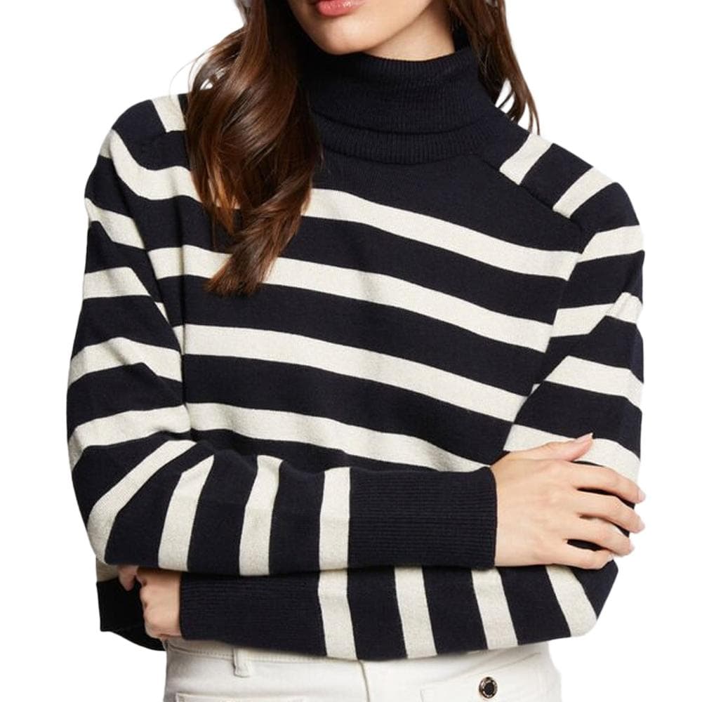 Pull Marine/Ivoire Femme Morgan MLAGON 1